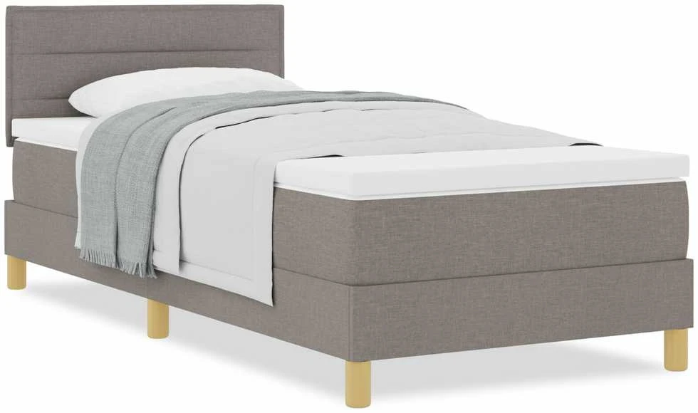 Kiemas lova su pagalve Tortora 90 x 190 cm audinys