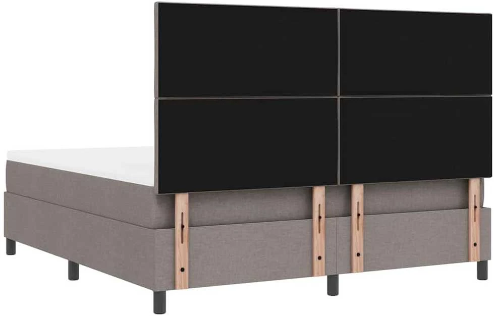 Kiemas lova su LED juostelėmis Tortora 180 x 200 cm audinys