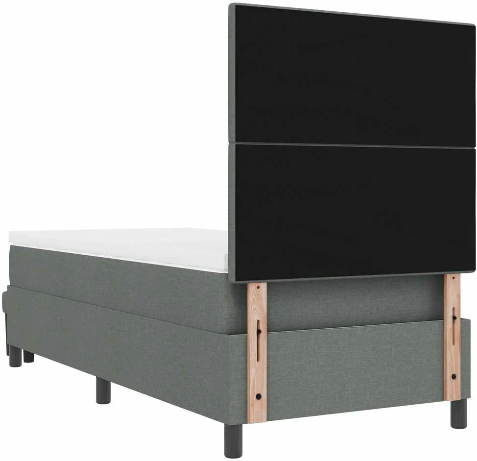 Kiemas lova su galvūgalio Tamsiai pilka 80 x 200 cm audinys