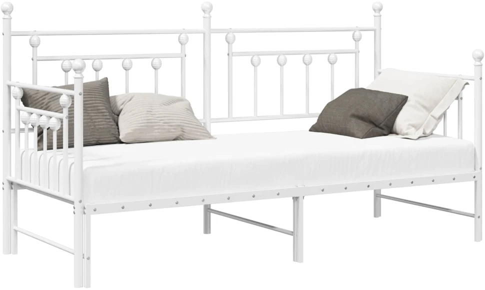 Lova Dienos lovos rėmas Balta 80 x 200 cm Plienas