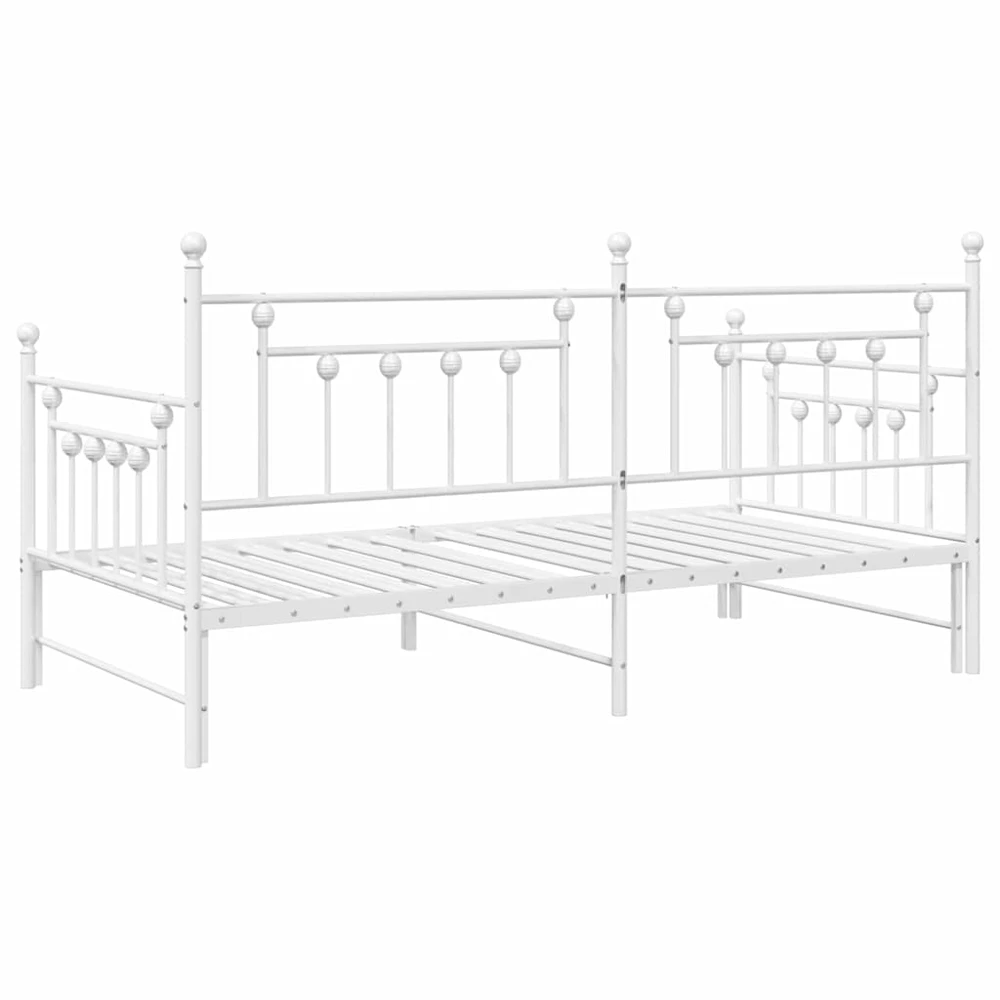 Dienos lovos rėmas Balta 90 x 200 cm Plienas