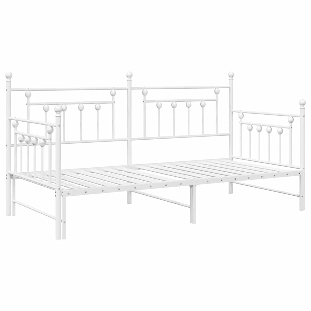 Dienos lovos rėmas Balta 90 x 200 cm Plienas
