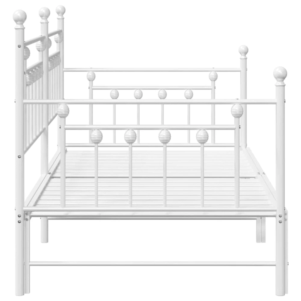 Dienos lovos rėmas Balta 90 x 200 cm Plienas