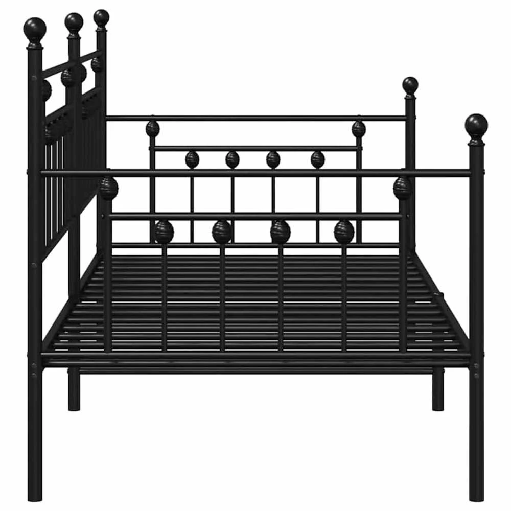 Lova Dienos lovos rėmas Juoda 107 x 203 cm Plienas