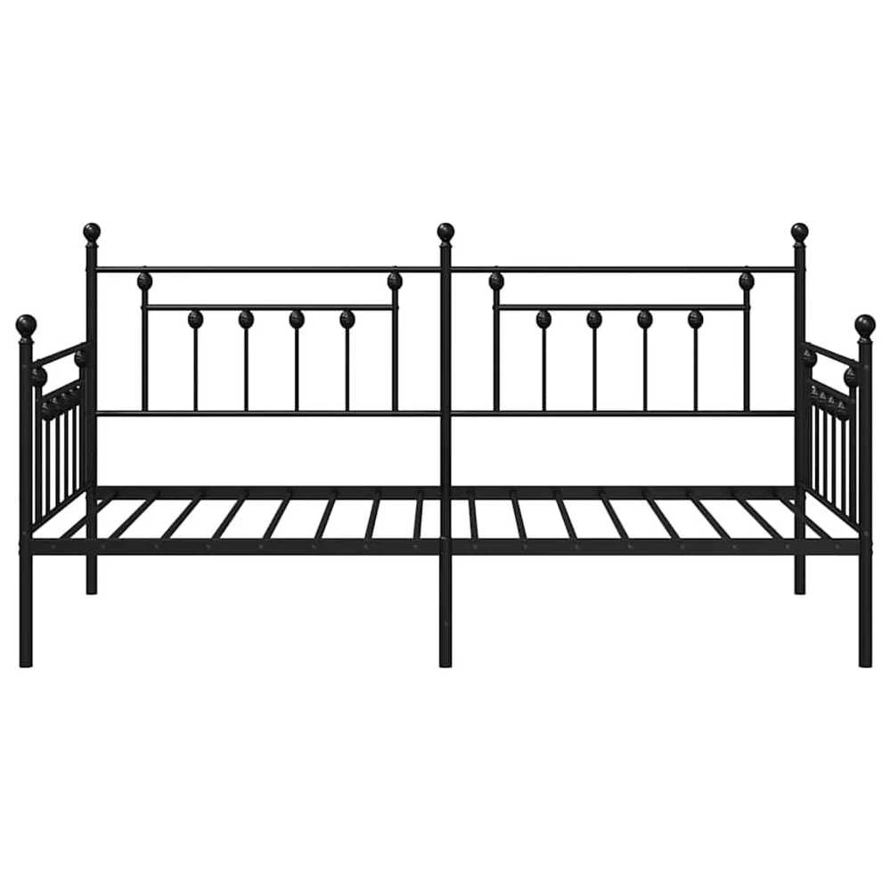 Lova Dienos lovos rėmas Juoda 107 x 203 cm Plienas