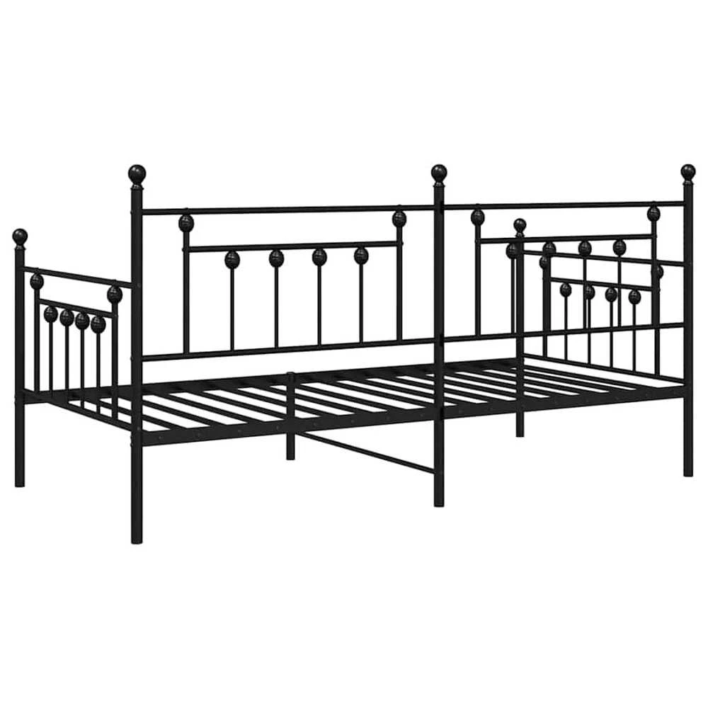 Lova Dienos lovos rėmas Juoda 107 x 203 cm Plienas