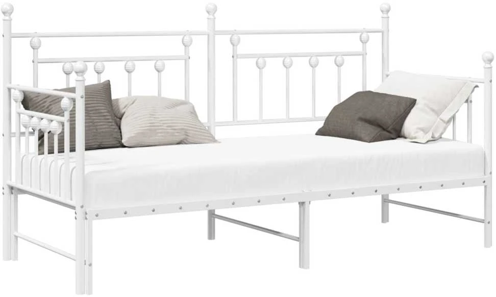 Lova Dienos lovos rėmas Balta 80 x 200 cm Plienas