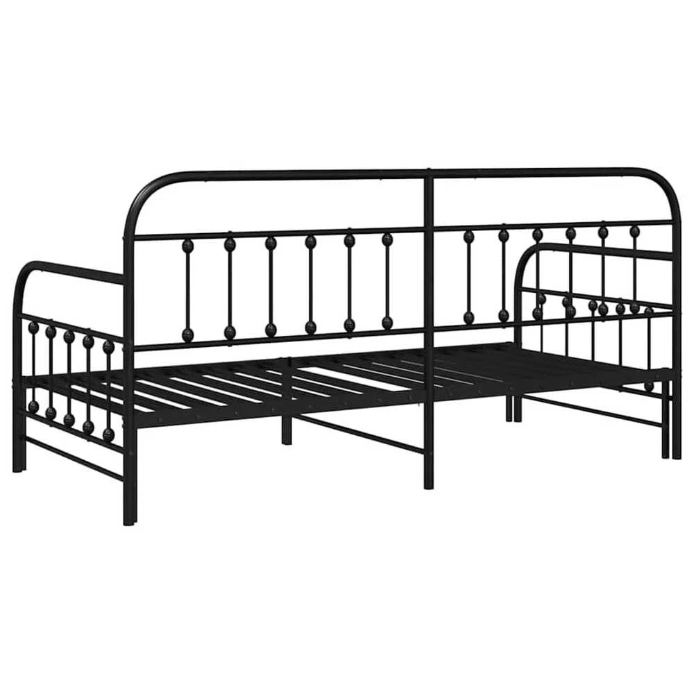 Dienos lovos rėmas Juoda 90 x 200 cm