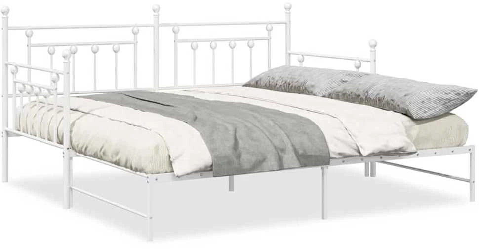 Lova Dienos lovos rėmas Balta 107 x 203 cm Plienas
