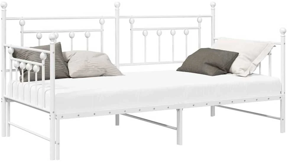 Lova Dienos lovos rėmas Balta 107 x 203 cm Plienas