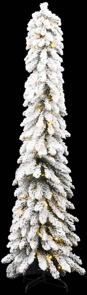 Dirbtinė apšviesta Kalėdų eglutė su 100 LED ir sniegu, 180cm
