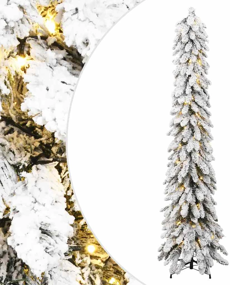 Dirbtinė apšviesta Kalėdų eglutė su 100 LED ir sniegu, 180cm