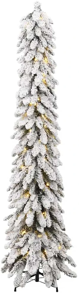 Dirbtinė apšviesta Kalėdų eglutė su 100 LED ir sniegu, 180cm