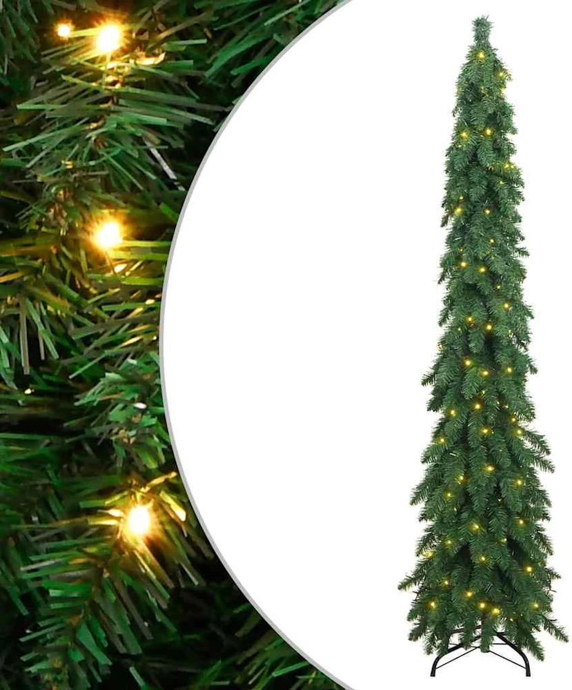 Dirbtinė apšviesta Kalėdų eglutė su 130 LED lempučių, 210cm
