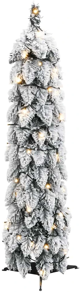 Dirbtinė apšviesta Kalėdų eglutė su 30 LED ir sniegu, 60cm