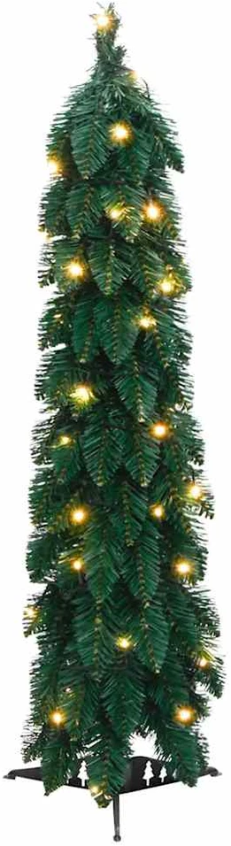 Dirbtinė apšviesta Kalėdų eglutė su 45 LED lemputėmis, 90cm