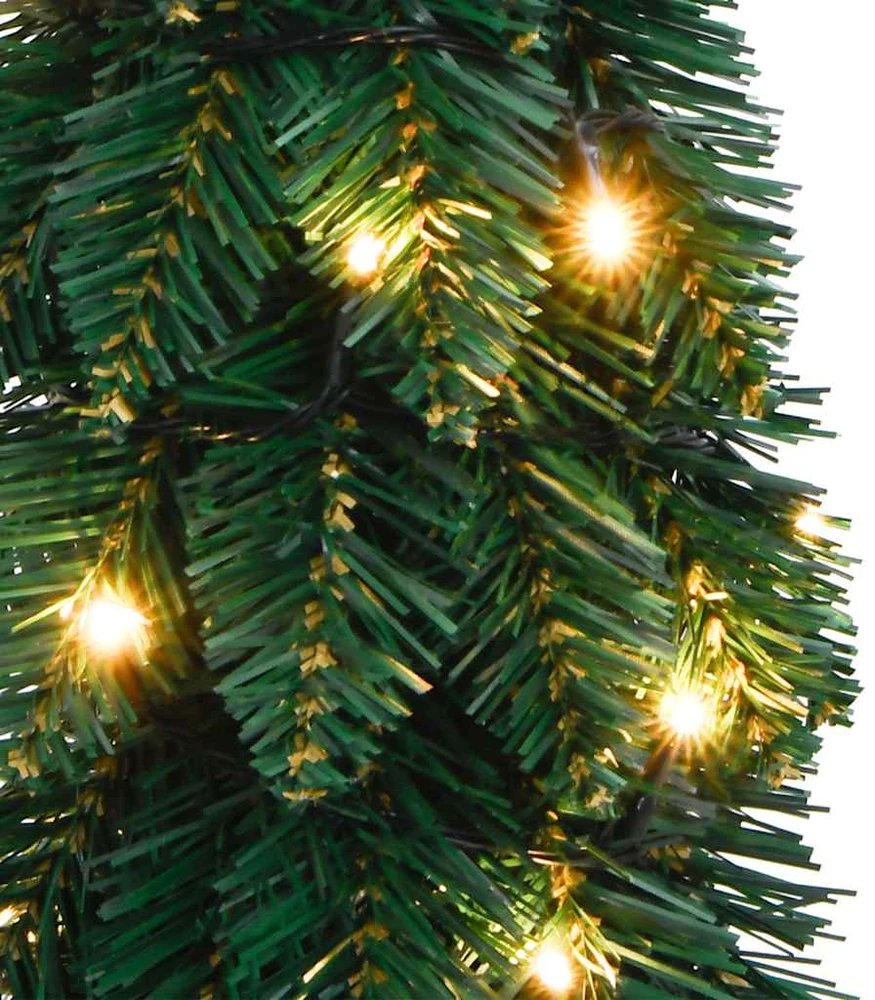 Dirbtinė apšviesta Kalėdų eglutė su 45 LED lemputėmis, 90cm