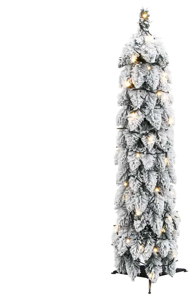 Dirbtinė apšviesta Kalėdų eglutė su 45 LED ir sniegu, 90cm