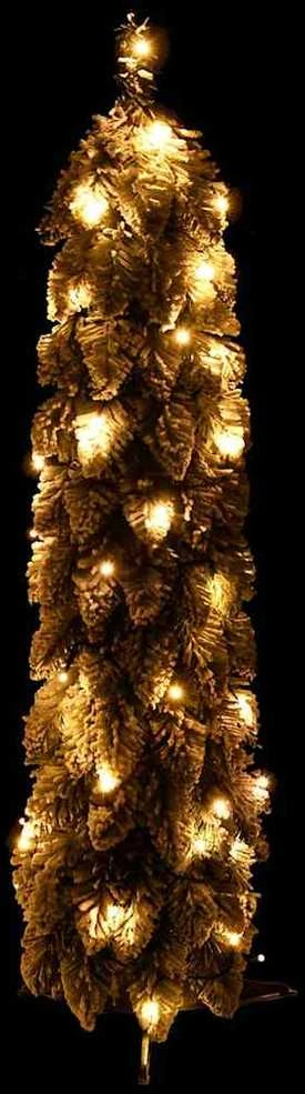 Dirbtinė apšviesta Kalėdų eglutė su 45 LED ir sniegu, 90cm