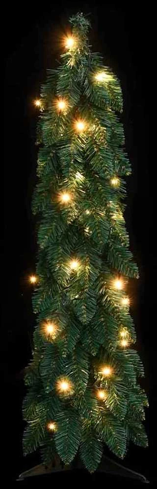 Dirbtinė apšviesta Kalėdų eglutė su 45 LED lemputėmis, 90cm