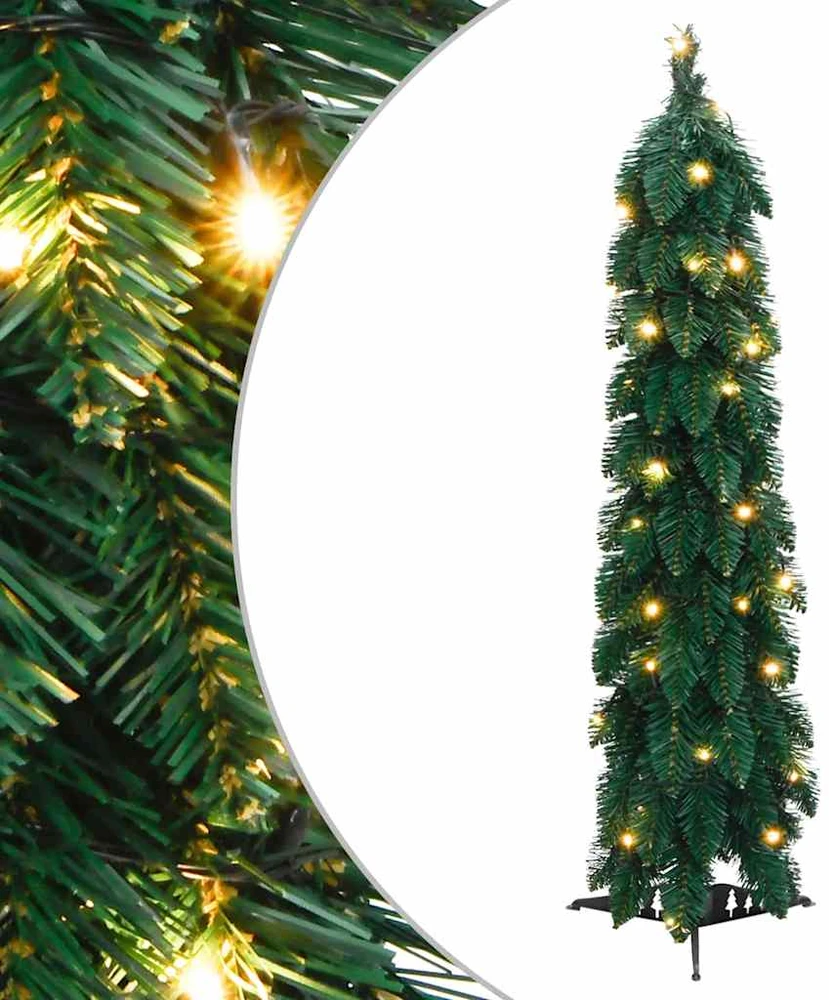 Dirbtinė apšviesta Kalėdų eglutė su 45 LED lemputėmis, 90cm