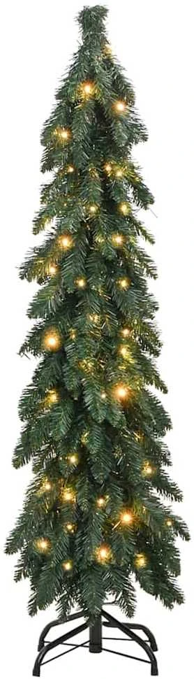 Dirbtinė apšviesta Kalėdų eglutė su 60 LED lempučių, 120cm