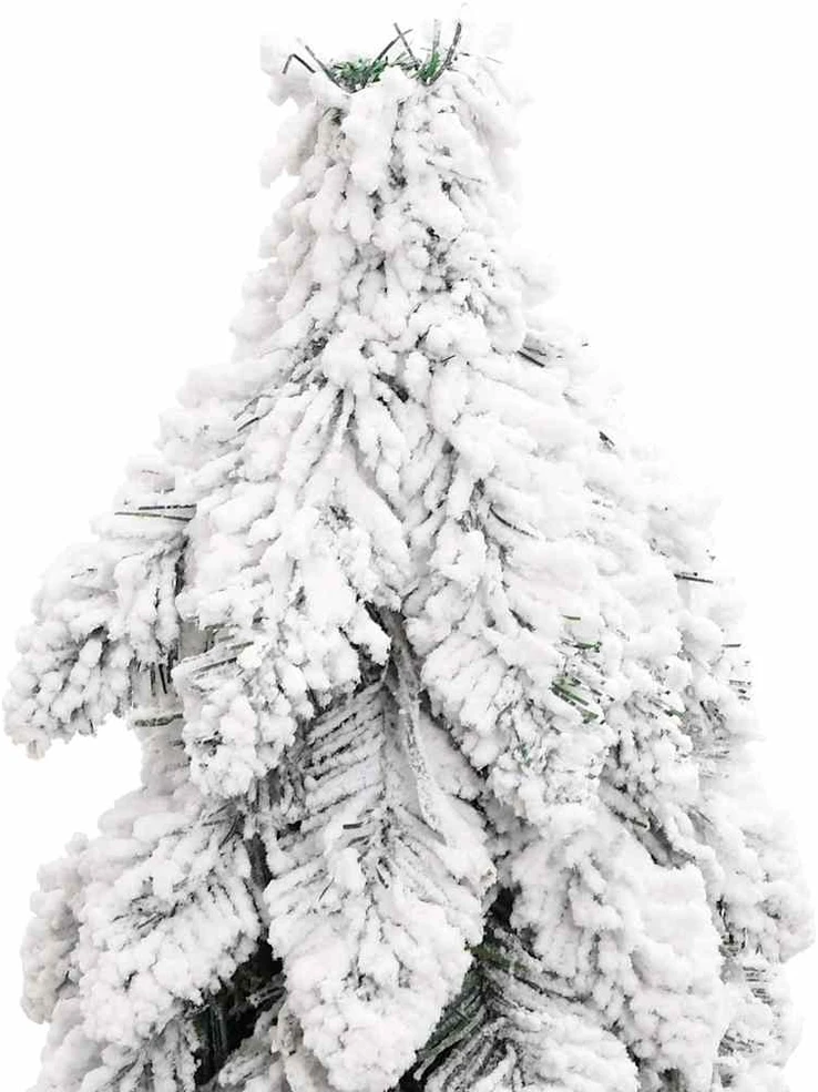 Dirbtinė apšviesta Kalėdų eglutė su 80 LED ir sniegu, 150cm
