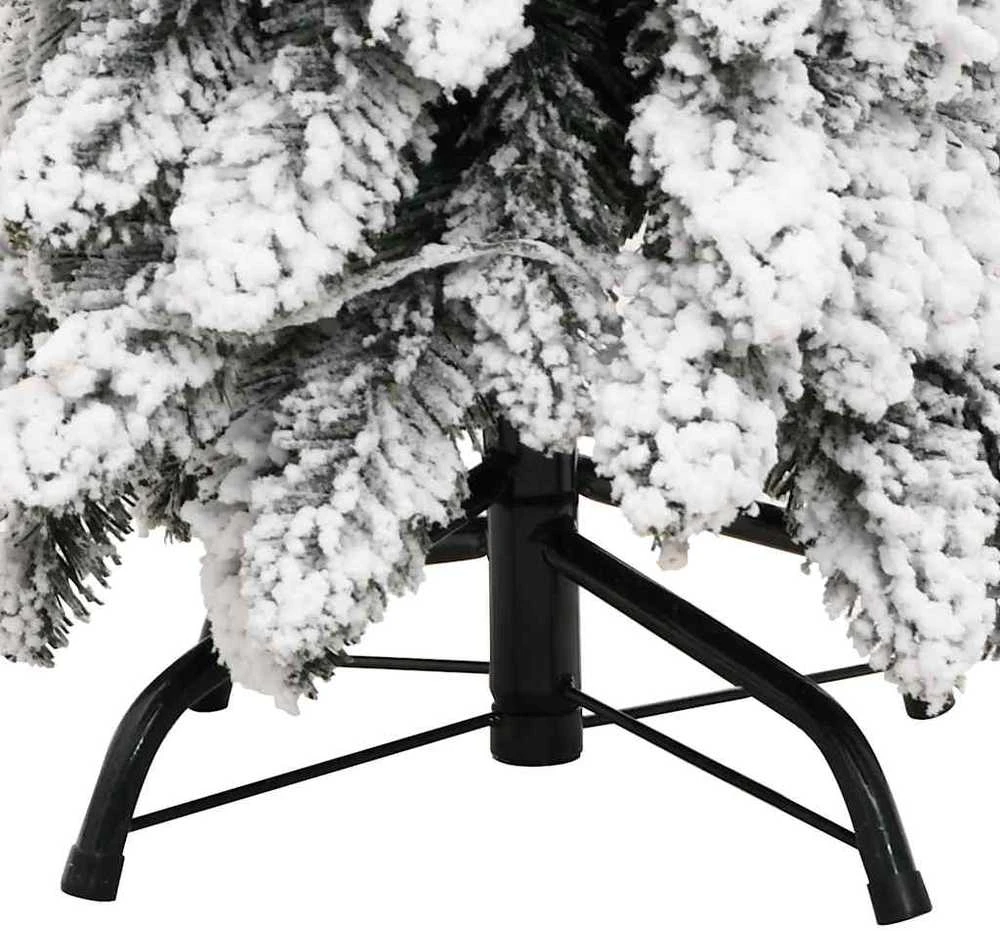 Dirbtinė apšviesta Kalėdų eglutė su 80 LED ir sniegu, 150cm