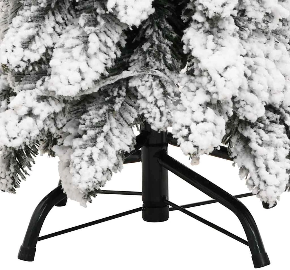 Dirbtinė apšviesta Kalėdų eglutė su 80 LED ir sniegu, 150cm