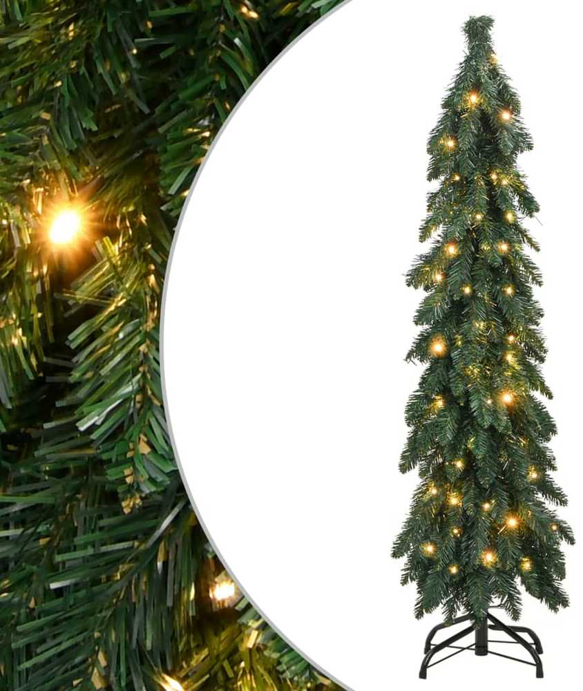 Dirbtinė apšviesta Kalėdų eglutė su 80 LED lempučių, 150cm