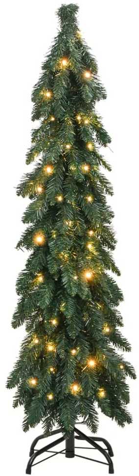 Dirbtinė apšviesta Kalėdų eglutė su 80 LED lempučių, 150cm