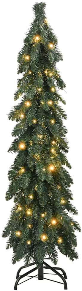 Dirbtinė apšviesta Kalėdų eglutė su 80 LED lempučių, 150cm