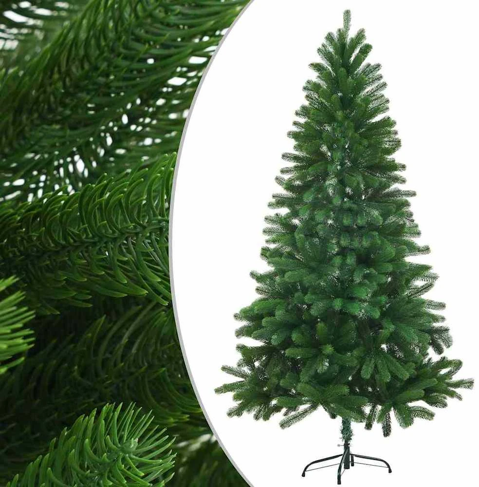 Dirbtinė apšviesta Kalėdų eglutė su žaisliukais, žalia, 150cm