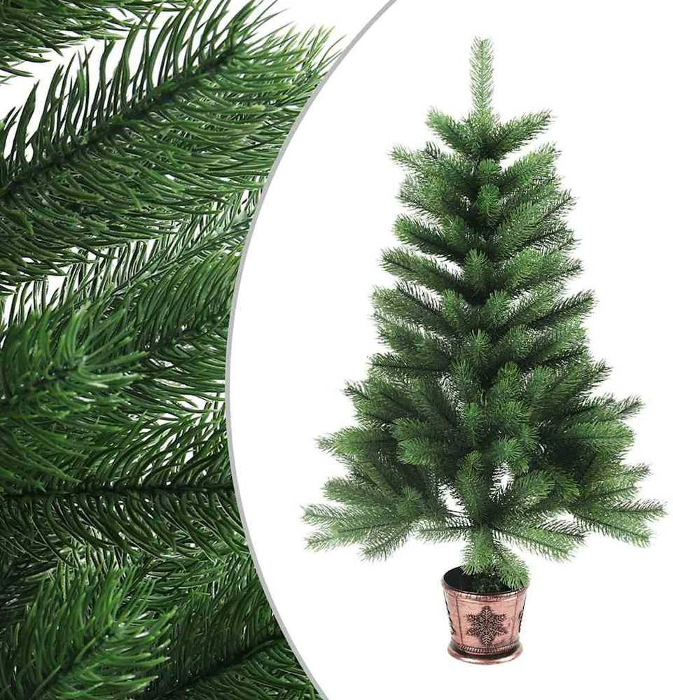 Dirbtinė apšviesta Kalėdų eglutė su žaisliukais, žalia, 90cm