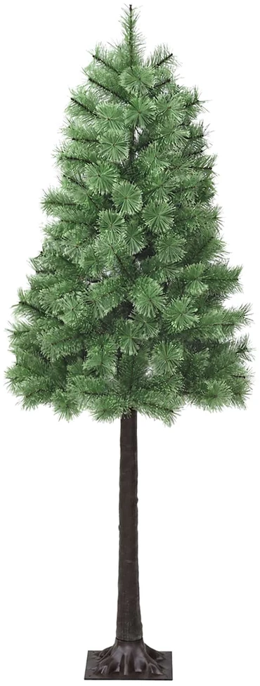 Dirbtinė eglutė su lankstomomis šakomis ir bumbulais 150 cm