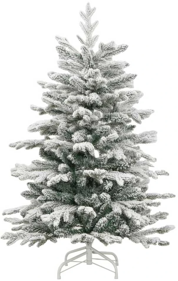 Dirbtinė eglutė su šarnyrinėmis šakomis, 150cm, dengta sniegu