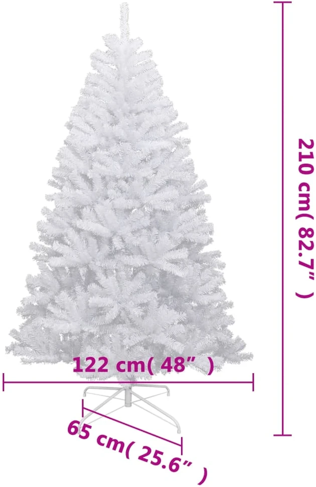 Dirbtinė eglutė su šarnyrinėmis šakomis, 210cm, dengta sniegu