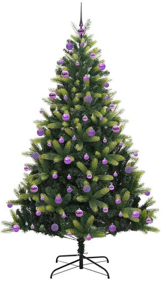 Dirbtinis sulankstomas Kalėdų medis su 300 LED Žalia 210 cm