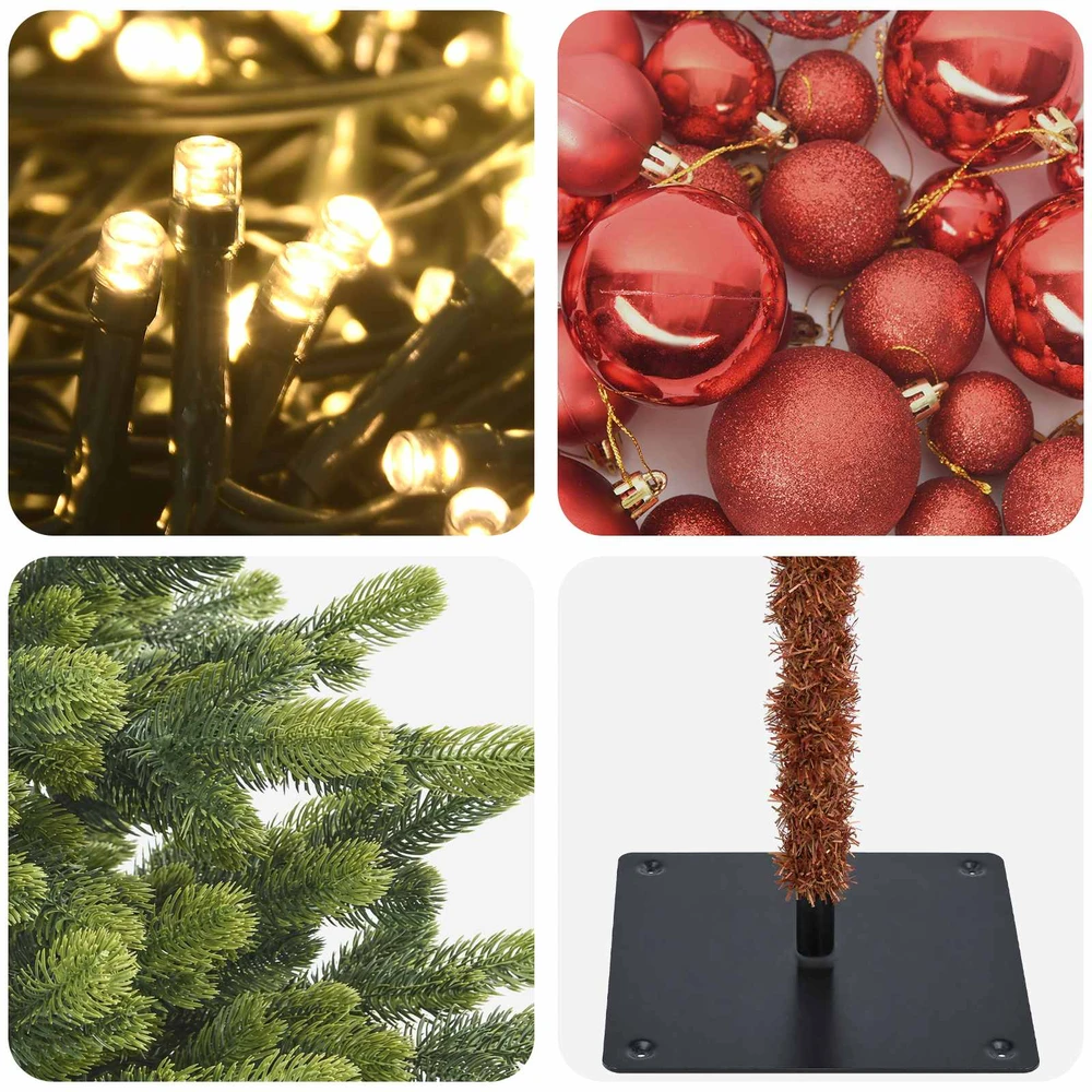 Dirbtinė kalėdinė eglutė su rutuliuku 120 cm 150 LED
