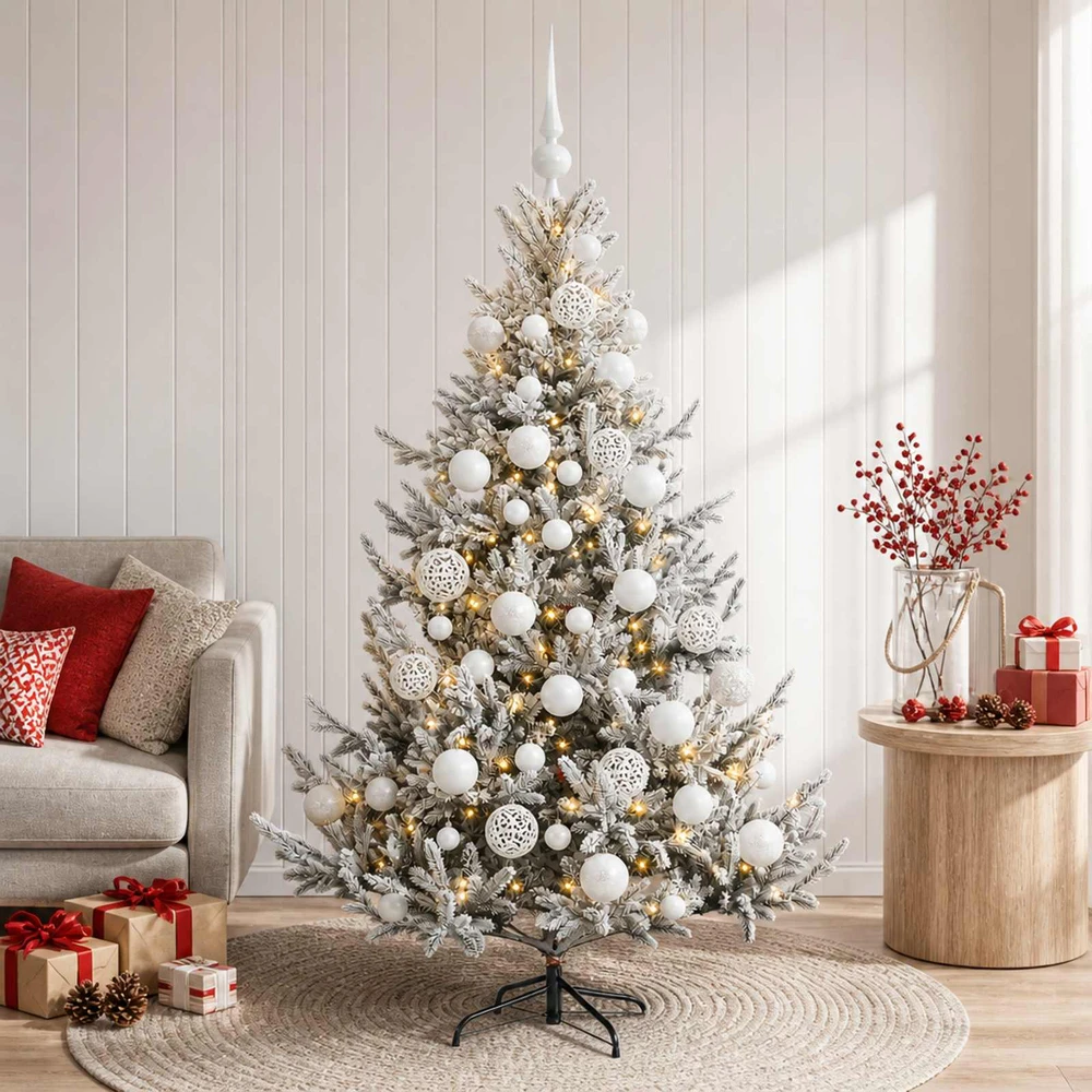 Dirbtinė kalėdinė eglutė su rutuliuku 120 cm 150 LED