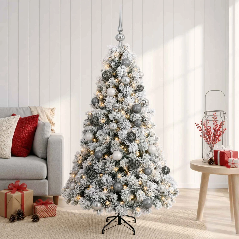 Dirbtinė kalėdinė eglutė su rutuliuku 120 cm 150 LED