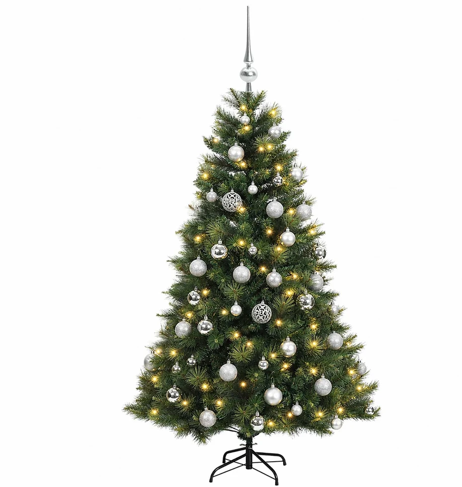 Dirbtinė kalėdinė eglutė su rutuliuku 120 cm 150 LED
