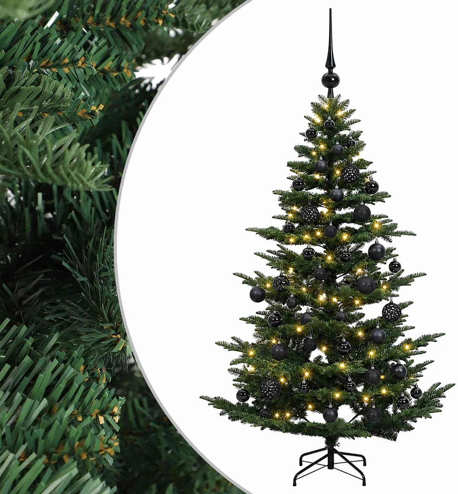Dirbtinė kalėdinė eglutė su rutuliuku 120 cm 150 LED