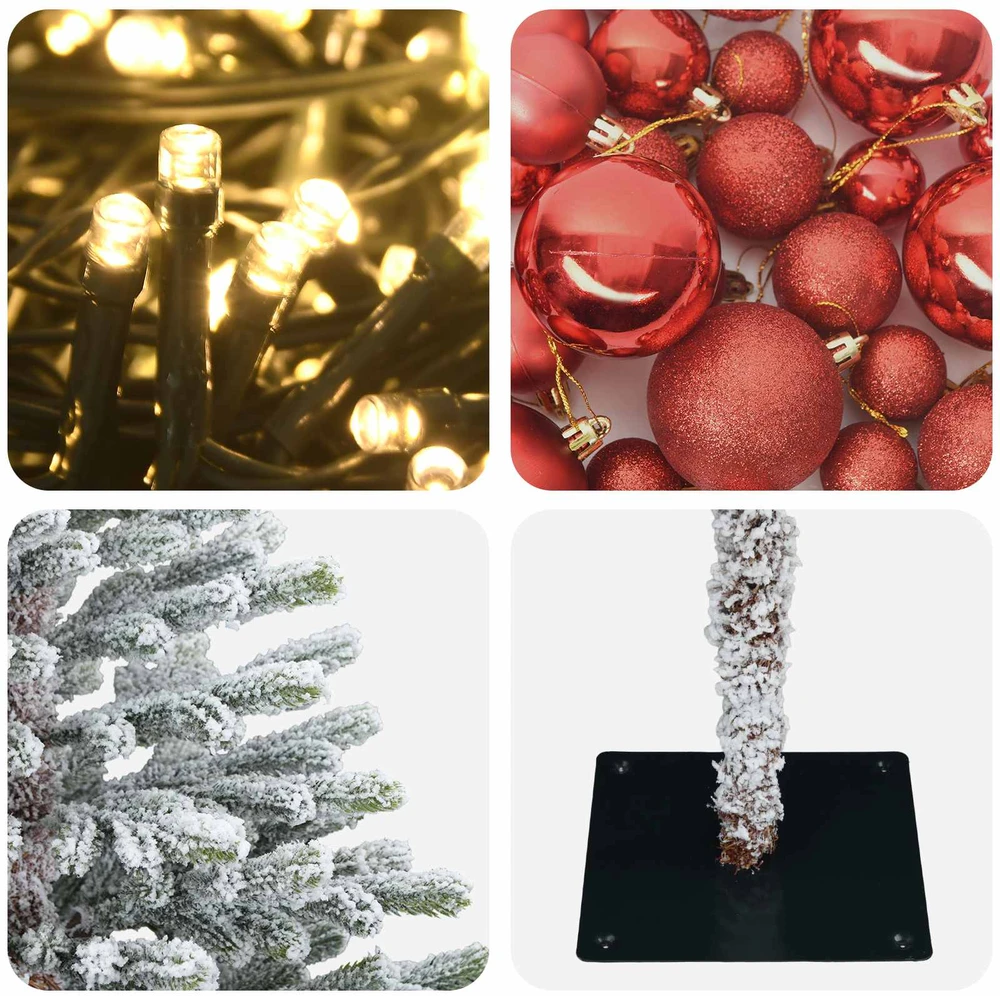 Dirbtinė kalėdinė eglutė su rutuliuku 120 cm 150 LED