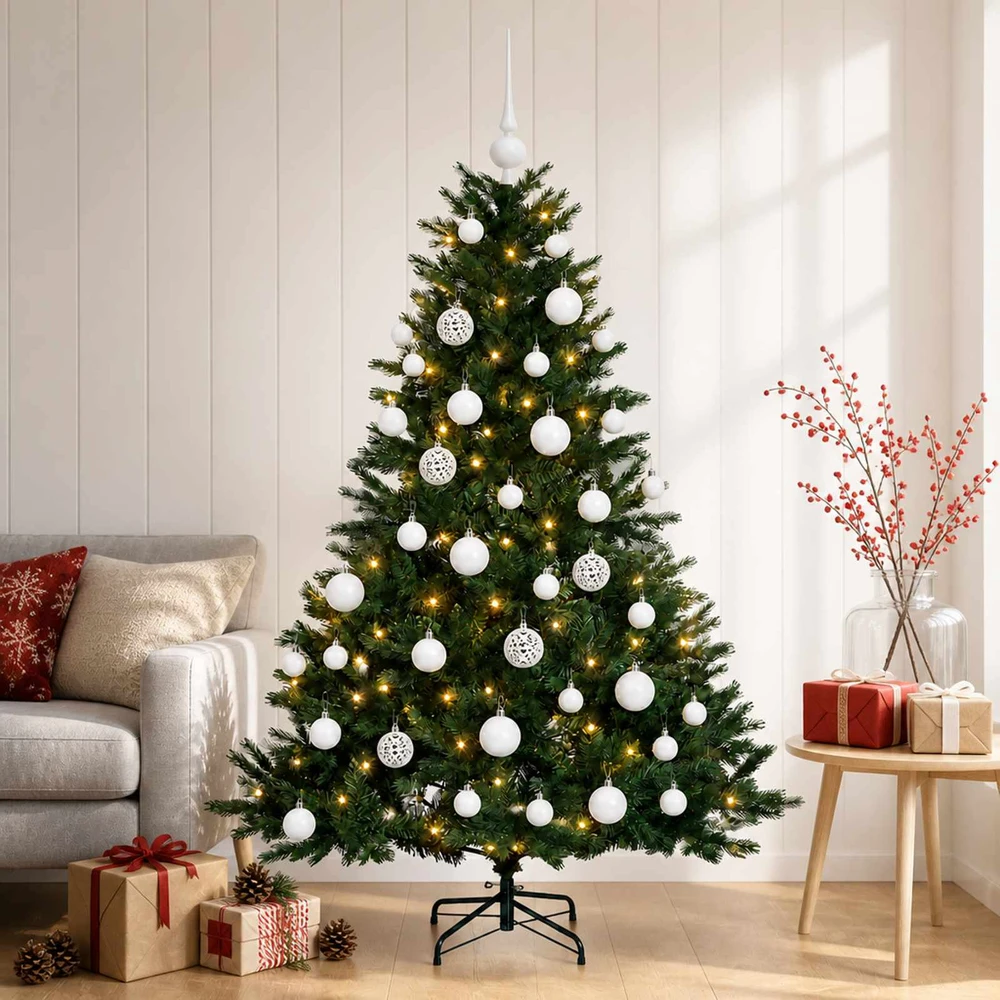 Dirbtinė kalėdinė eglutė su rutuliuku 120 cm 150 LED