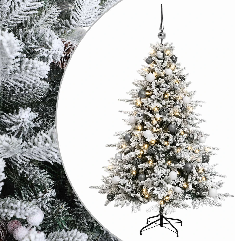 Dirbtinė kalėdinė eglutė su rutuliuku 120 cm 150 LED