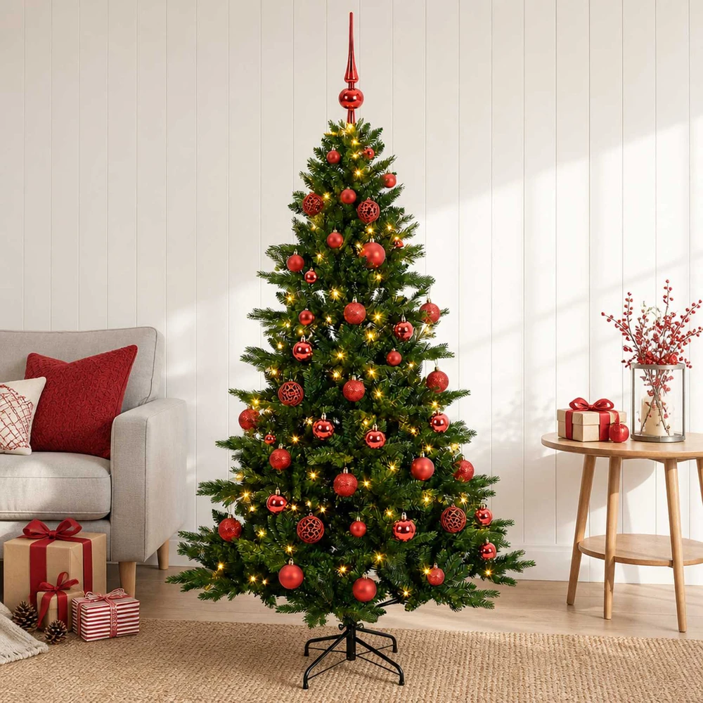 Dirbtinė kalėdinė eglutė su rutuliuku 120 cm 150 LED