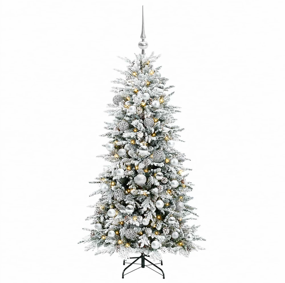 Dirbtinė kalėdinė eglutė su rutuliuku 120 cm 150 LED
