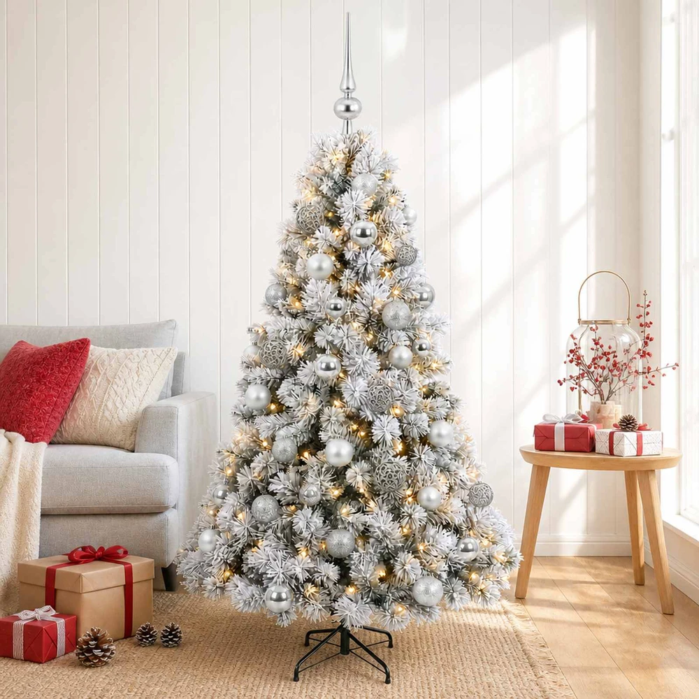 Dirbtinė kalėdinė eglutė su rutuliuku 120 cm 150 LED
