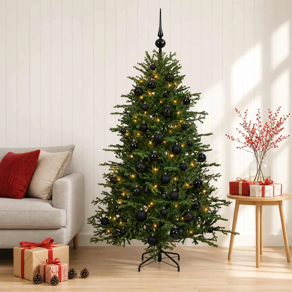 Dirbtinė kalėdinė eglutė su rutuliuku 120 cm 150 LED